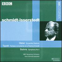 Weber: Euryanthe Overture; Tippett: Fantasia concertante on a Theme of Corelli; Brahms: Symphony No. 4 von Hans Schmidt-Isserstedt