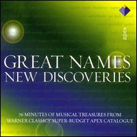 Great Names, New Discoveries: Apex Catalogue von Various Artists