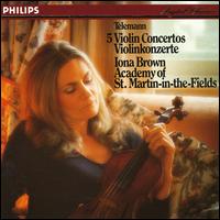 Telemann: 5 Violin Concertos von Iona Brown