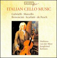 Italian Cello Music von Various Artists