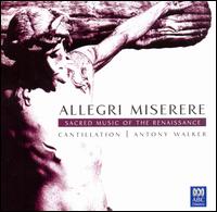 Allegri Miserere: Sacred Music of the Renaissance von Cantillation