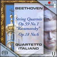Beethoven: String Quartets, Op. 59 No. 1 "Rasumovsky"; Op. 18 No. 6 [Hybrid SACD] von Quartetto Italiano
