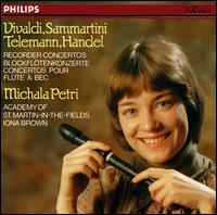 Vivaldi, Sammartini, Telemann, Händel: Recorder Concertos von Michala Petri