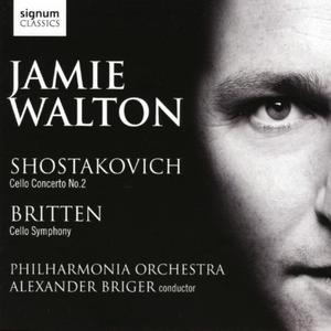 Shostakovich: Cello Concerto No. 2; Britten: Cello Symphony von Jamie Walton
