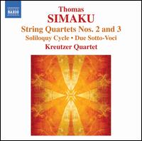 Thomas Simaku: String Quartets Nos. 2 & 3 von Kreutzer Quartet