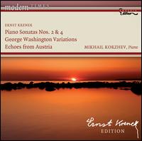 Ernst Krenek: Piano Sonatas Nos. 2 & 4; George Washington Variations; Echoes from Austria von Mikhail Korzhev