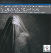 J.C. Bach, Hoffmeister, Telemann, Hindemith: Viola Concertos von Hartmut Rohde
