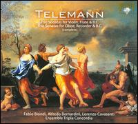 Telemann: Complete Trio Sonatas for Violin, Flute & B.C.; Complete Trio Sonatas for Oboe, Recorder & B.C. von Tripla Concordia