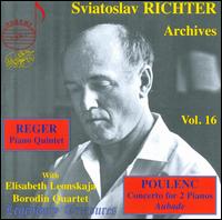 Reger: Piano Quintet; Poulenc: Concerto for 2 pianos; Aubade von Various Artists