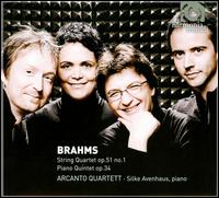 Brahms: String Quartet No. 1; Piano Quintet von Arcanto Quartett
