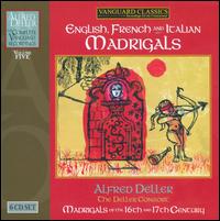 English French and Italian Madrigals von Alfred Deller