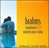 Brahms: Symphonie No. 2; Concerto pour Violon von Various Artists