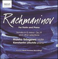 Rachmaninov: For Violin and Piano von Hideko Udagawa