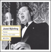 Jussi Björling Recital von Jussi Björling