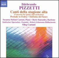 Ildebrando Pizzetti: Canti Della Stagione Alta von Various Artists