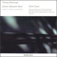 Thomas Demenga Plays Bach & Carter von Thomas Demenga