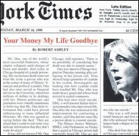 Your Money My Life Goodbye von Robert Ashley