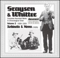 Complete Recorded Works in Chronological Order, Vol. 2: 1928-1929 von Grayson & Whitter
