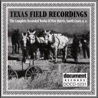 Texas Field Recordings (1934/1939) von Various Artists