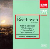 Beethoven: Piano Sonatas "Pathétique" "Mondschein" "Appassionata" von Daniel Barenboim