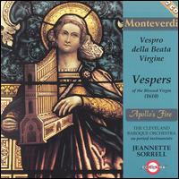 Monteverdi: Vespers of the Blessed Virgin von Claudio Monteverdi