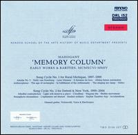 Memory Column: Early Works & Rarities 1996-2004 von Mahogany