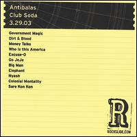 Club Soda: Montreal, Que - 3.29.03 von Antibalas Afrobeat Orchestra