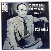 26 More Rare Presto Label Items von Bob Wills