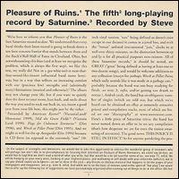 Pleasure of Ruins von Saturnine