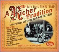 Richer Tradition: Country Blues and String Band Music 1923-1942 von Various Artists