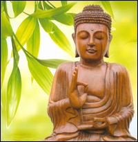 Greeting Card: Buddha Music 1 von Niall