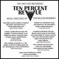 Ten Percent Revue von Tom Wilson Weinberg